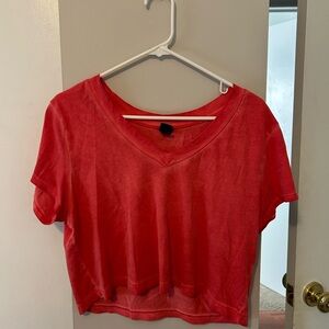 Red Crop T-Shirt